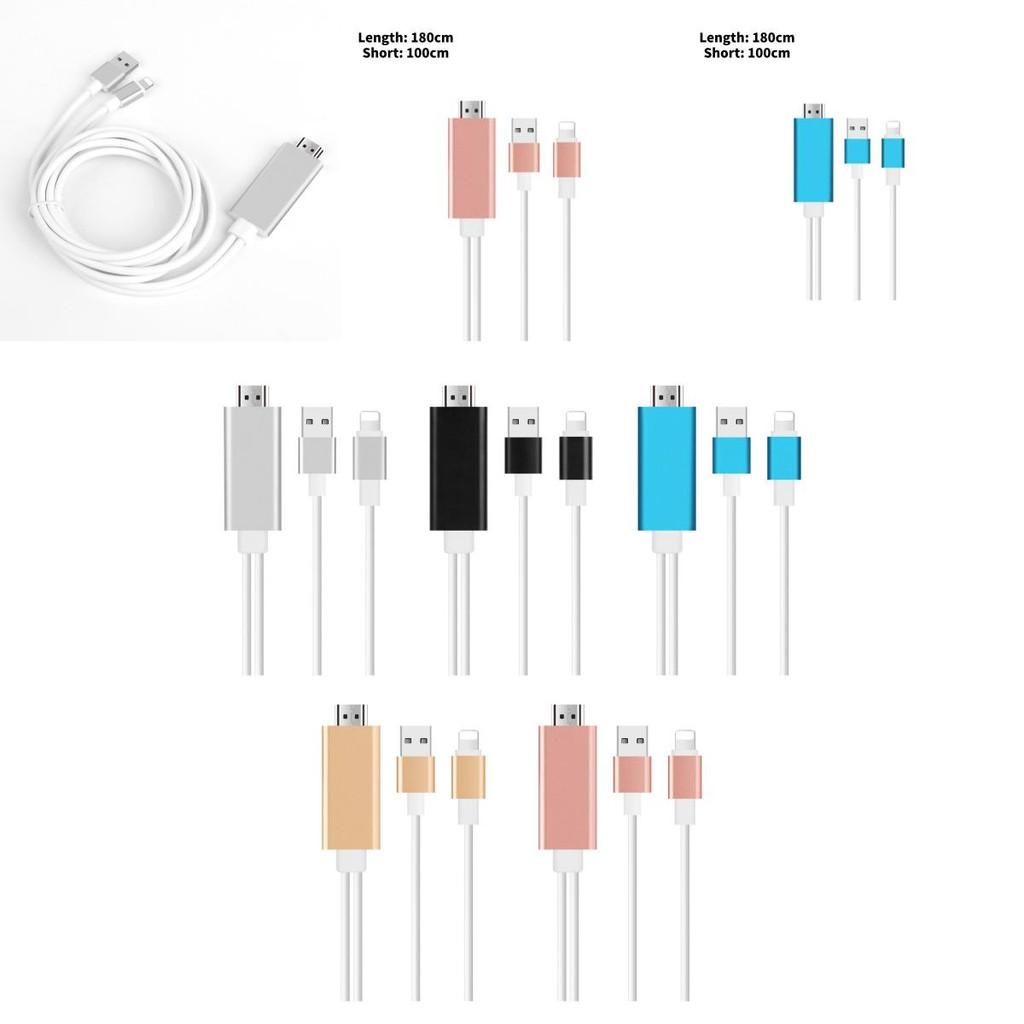Кабель для зеркалирования экрана Apple 14 HDMI с разъемом Lightning для телефона на ТВ-дисплей