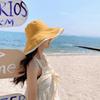 Versatile Women Sun Hat Broad-edged Bucket Hat Double-sided Wear Fisherman's Hat  Vacation