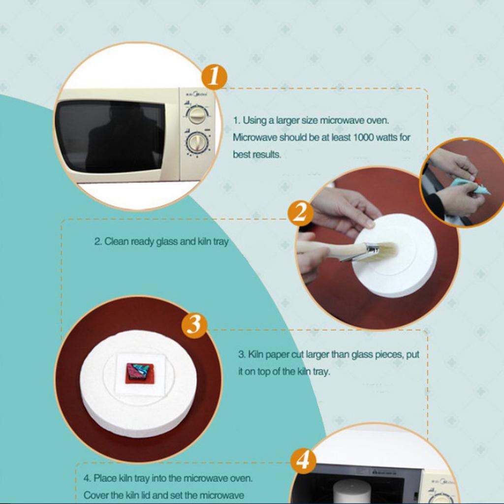 6шт качественная микроволновая печь комплект для DIY плавления стеклянных ювелирных изделий инструмент