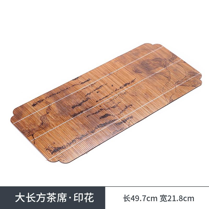 Набор бамбуковых подставок в китайском дзен-стиле для чайной церемонии, льняные изоляционные подставки - коврики для чайных чашек, чаша для промывки кистей и аксессуары для чая Кунг-Фу для сухого заваривания