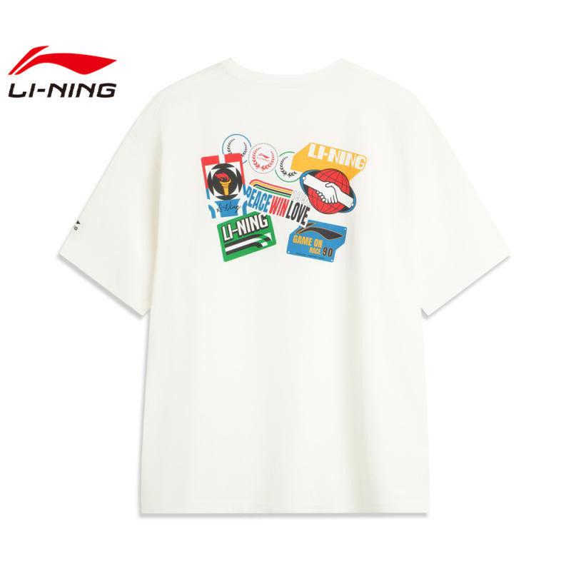 Li-Ning Модная Удобная Спортивная Футболка Мужские топы AHSVE87-2
