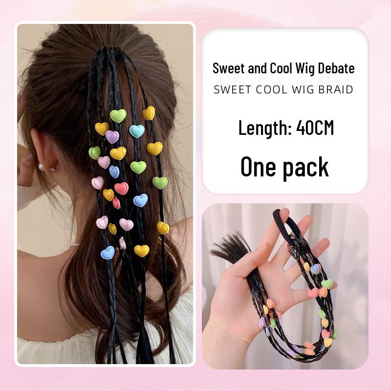 Милая крутая коса-боксер для детей - Хвост-сердце, косички, резинки и аксессуары для волос