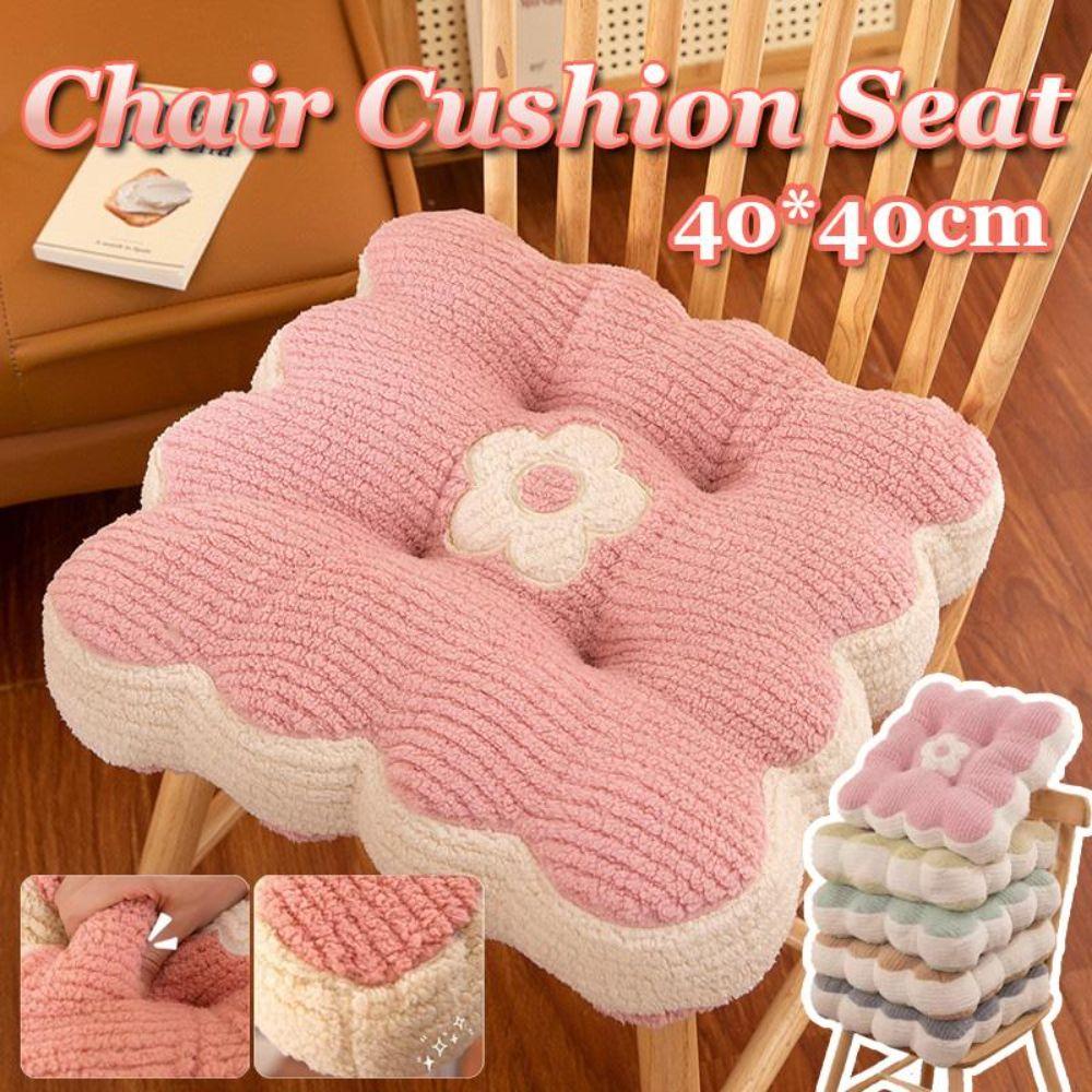Soft Cotton Seat Cushion 40*40cm Chair Seat Cushion Square Office Chair Pad for Home Office Sofa