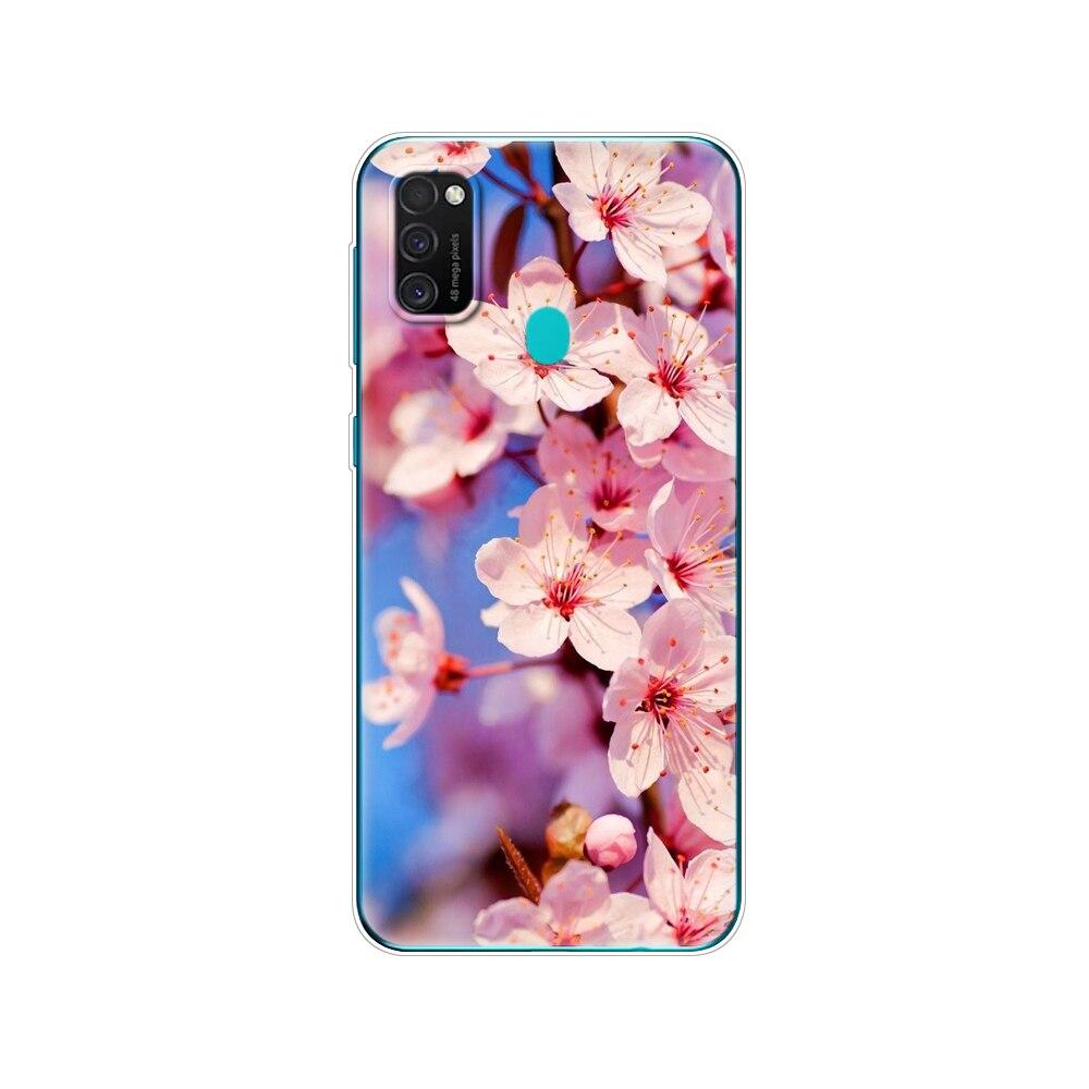 Чехол для Samsung M21, 6,4 дюйма, силиконовый мягкий чехол из ТПУ для Samsung Galaxy M21 M 21 SM-M215FZGUSER m215, задняя сумка для телефона, защитный чехол