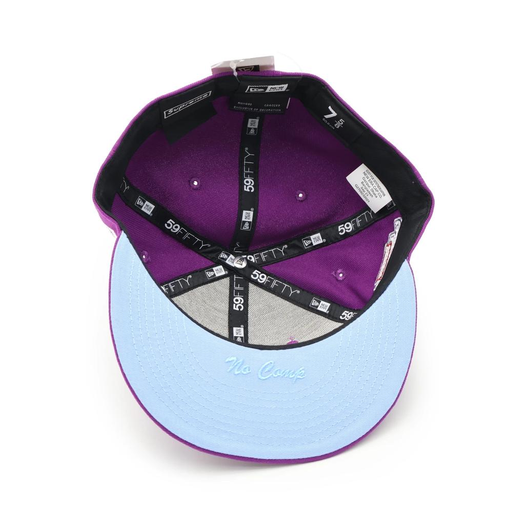Supreme No Comp Box Logo New Era Лавандовый