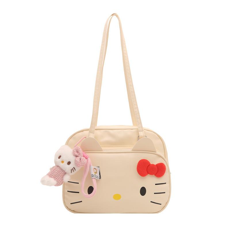 Hello Kitty Pu Shoulder Bag With Printed Design For Casual Street Style