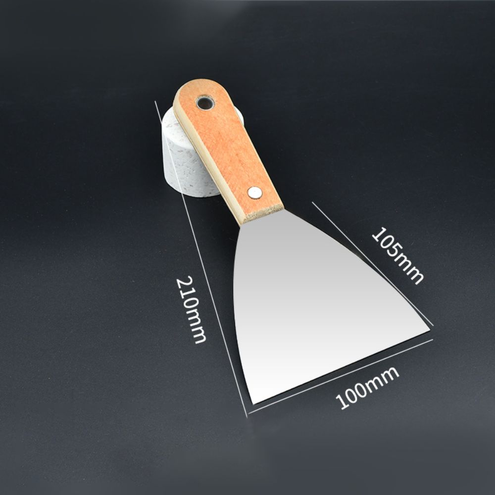Non-slip Handle Cleaning Scraper Stainless Steel Cleaning Trowel Easy Use Paint Tools Industrial