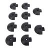 10PCS Angled End Cap for L Track Semi Circular Shape End Fittings Eliminates Pointed Edges On L Rail for Truck Bed