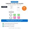 Lens Guard for Insta360 X6 X5 X4 X3 X2 Clear PC Lens Protector Cover Cap Scratch Resistant Action Camera Accessories Pair Set