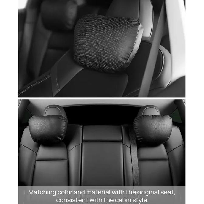 For Tesla Model Y/X/3/S Suede Headrest Neck Pillow Tesla Model 3 Highland 2024 Car Neck Pillow for Traveling Model Y Model 3
