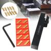Baixingl 1pc MGEHR2020-3 Right Hand Lathe Toolholder Boring Bar + 10pcs MGMN300-M Inserts
