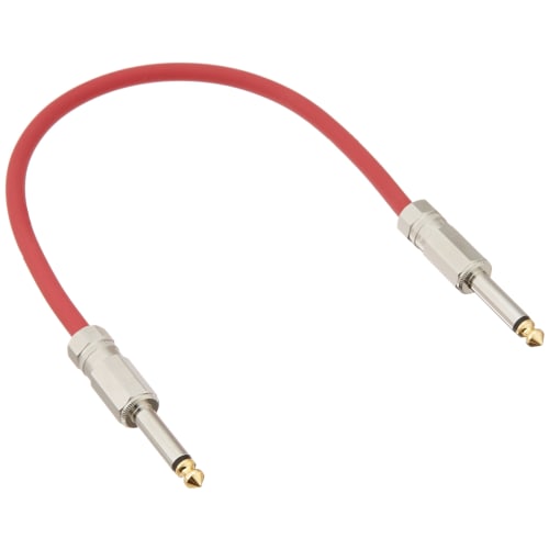 LIVE LINE LE-Stage Series Shielded Cable, 30cm, LE-R30CS/S, Red