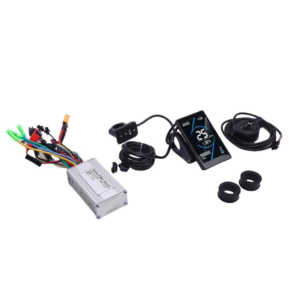Electric Bike Controller Kit 17A Sine Wave Brushless Motor Controller T5S LCD Display Meter 130X Thu