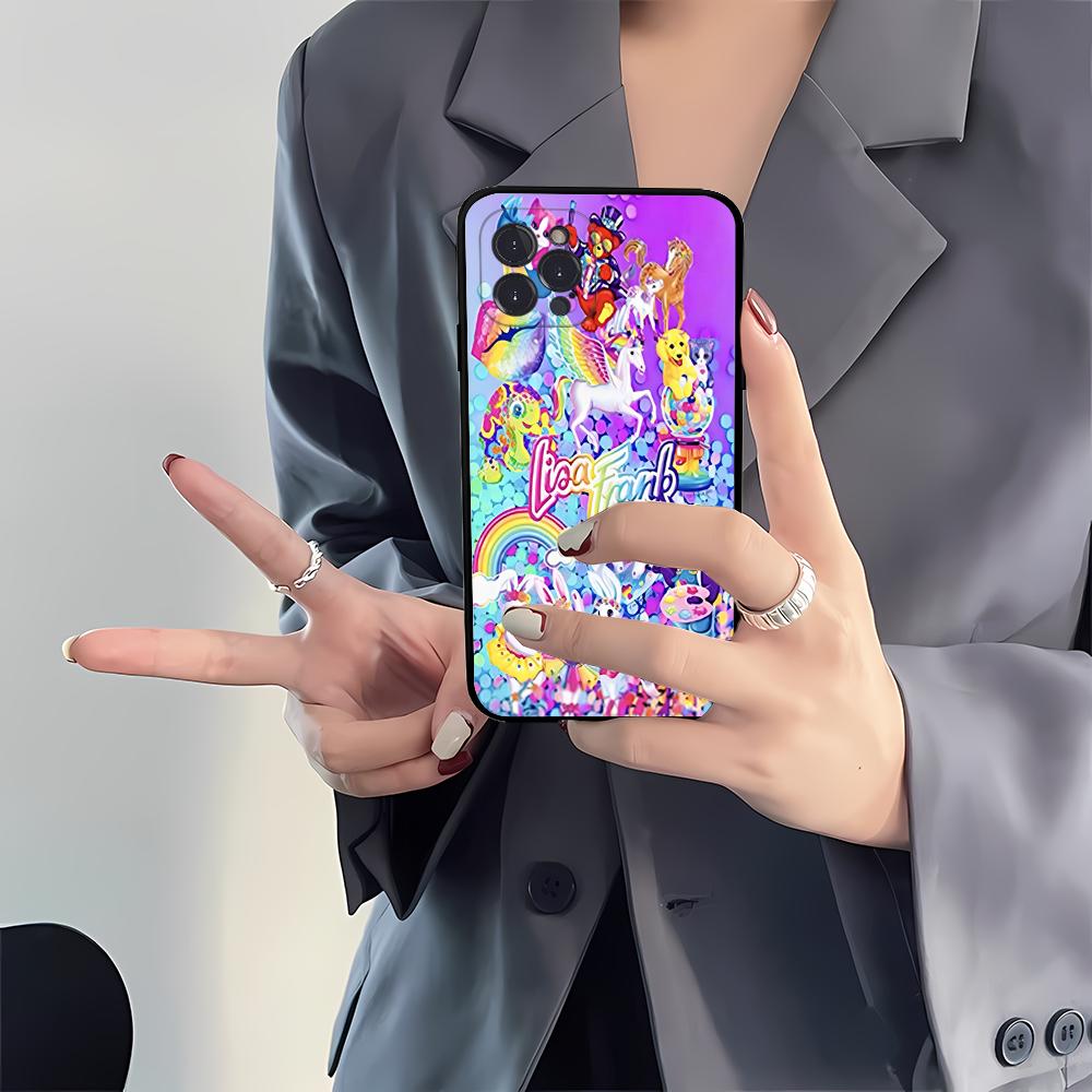 Lisa Frank Art Phone Case Silicone Soft for iphone 16 15 14 13 12 11 Pro Mini XS MAX Plus X Cover