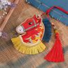 Chinese Style Pony Embroidered Pendant Tassel Car Hanging Ornaments  National Wind Style