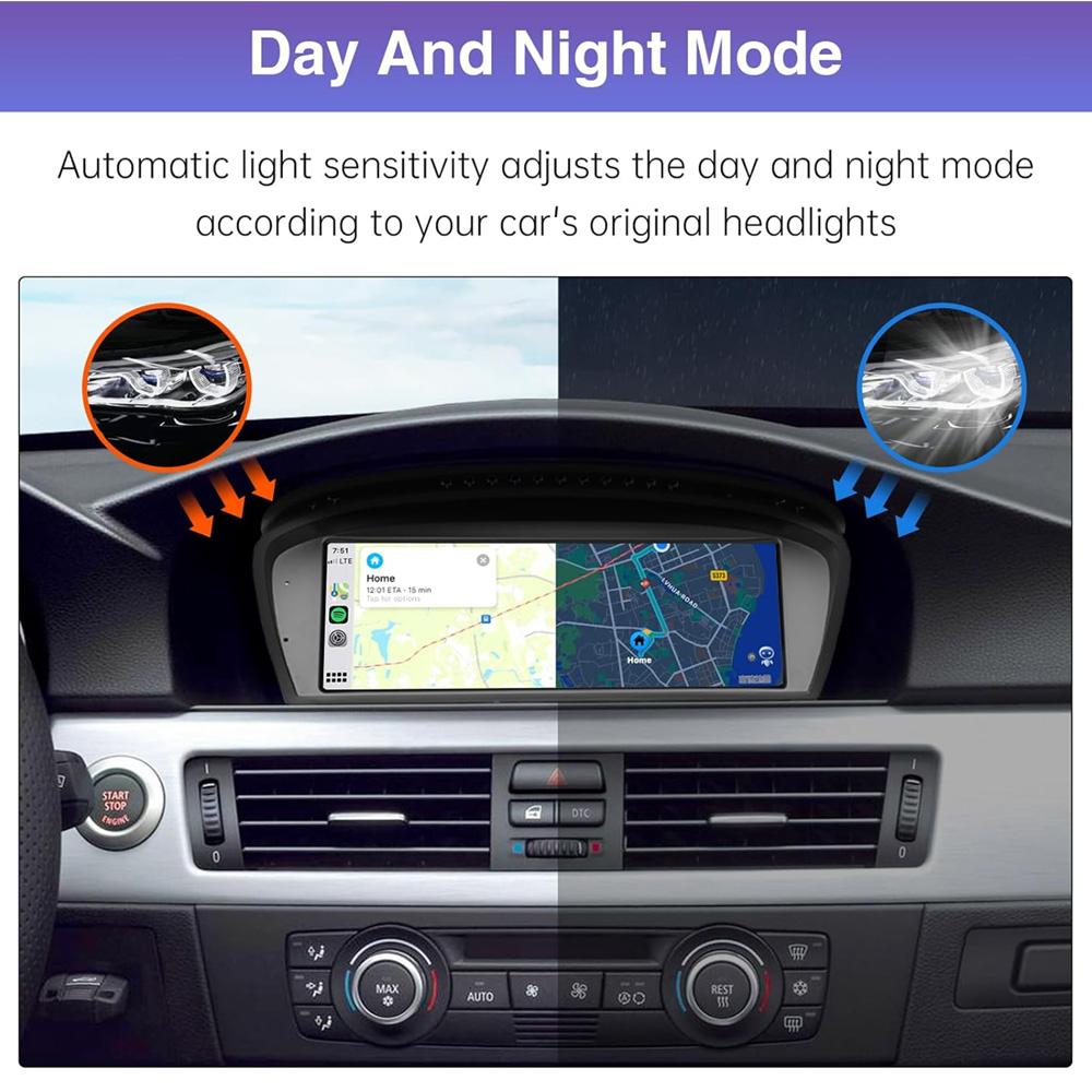 Для BMW 5Series E60 E61 E63 E64 E90 E91 E92 E93 CCC CIC Беспроводная связь CarPlay Andorid Авто Радио Авторадио Мультимедийный плеер