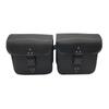 1 Pair Left Right Universal Motorcycle With Code Lock PU Leather Saddlebag Side Tool Luggage Bags Saddle Bags Storage Tool