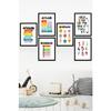 6 Piece Educational Kids Room Painting Concept