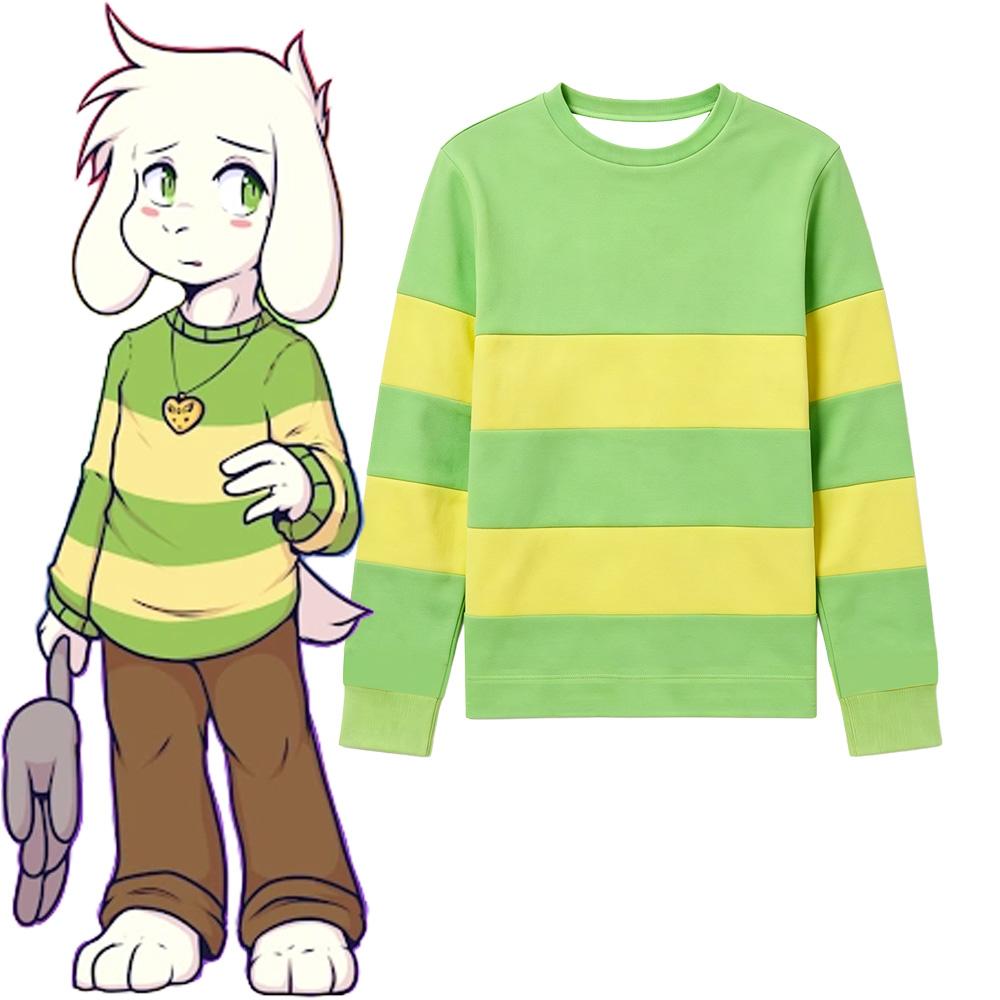 Толстовка унисекс с круглым вырезом Undertale Азриэль Дримурр, 3D-печать, пуловер, костюм для косплея по игре, с длинным рукавом, уличная одежда, повседневные топы