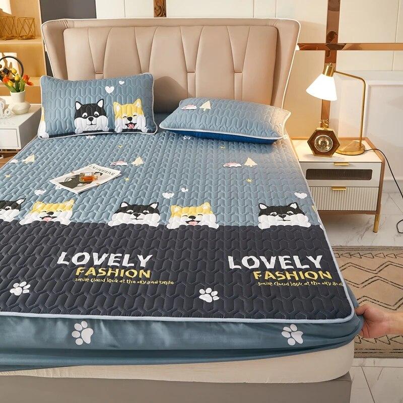 Водонепроницаемый наматрасник, утолщенный коврик для кровати, мягкий тканевый чехол на кровать, постельное белье, простыни, защита для матраса для дома, гостиной