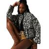 Autumn Winter Women Quilted Color Block Jacket Cotton 2024