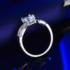 Новое креативное закрытое кольцо с муассанитом, обручальное кольцо с бриллиантом, женское кольцо, изысканное кольцо