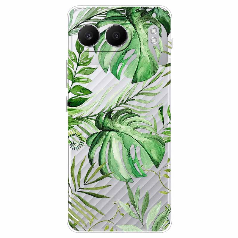 Чехол для Oneplus Nord 4 6,74'' Цветы Прозрачный ТПУ Силикон Funda Capa для Oneplus Nord 4 Nord4 5G Мягкие Чехлы Сумки