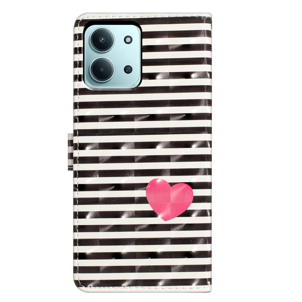 Для Xiaomi Redmi 15C 4G (Глобальный) (171 мм)/Чехол для Poco C85 4G Кожаный кошелек Чехол для телефона 3D печать рисунка