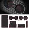 Car Console Wrap Mat Gate Slot Center Protective Cup Holder Pads Auto Interior Accessories Anti Slip Mat For Tesla Model 3