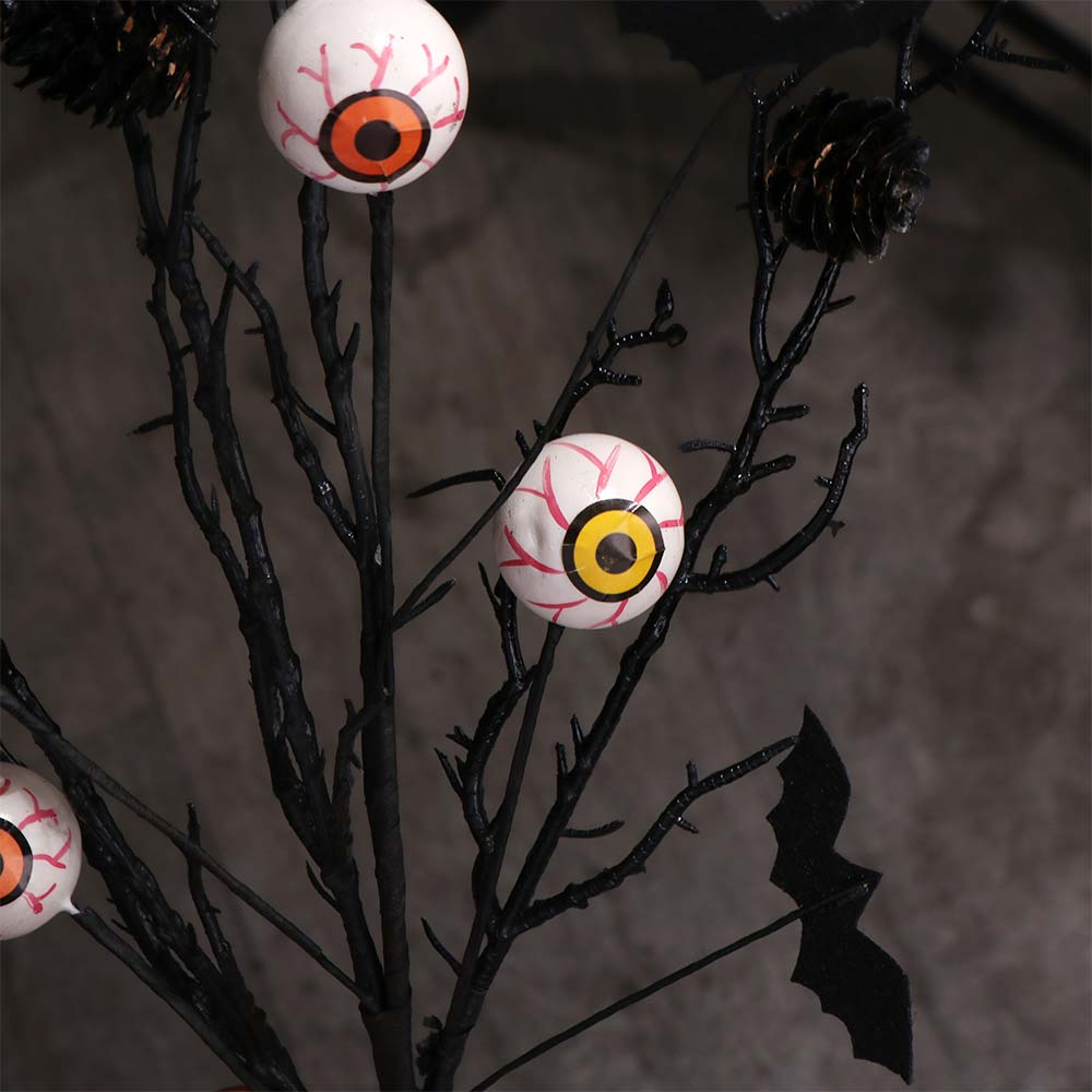 Spooky Halloween Maple Bat Bouquet 50cm Fake Plants Artificial Eyeball Twig Branch Ghost Festival