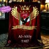 1pc Digital Print Nap Blanket, Al Ahly Football Club (3) Blanket for Home Use, All Season Warmth, Christmas and Valentine's Day Gift Blanket