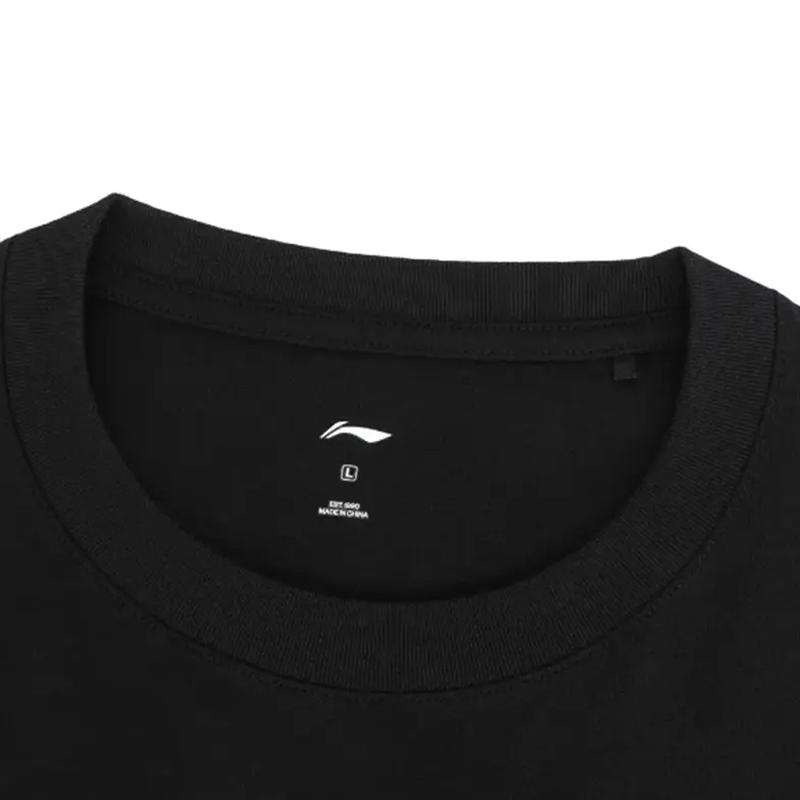 Li-Ning Пуловер с круглым вырезом Простой Удобный Приятный к коже Универсальный Повседневный Спортивный костюм Костюм унисекс AHSUA49-2+AKST543-3