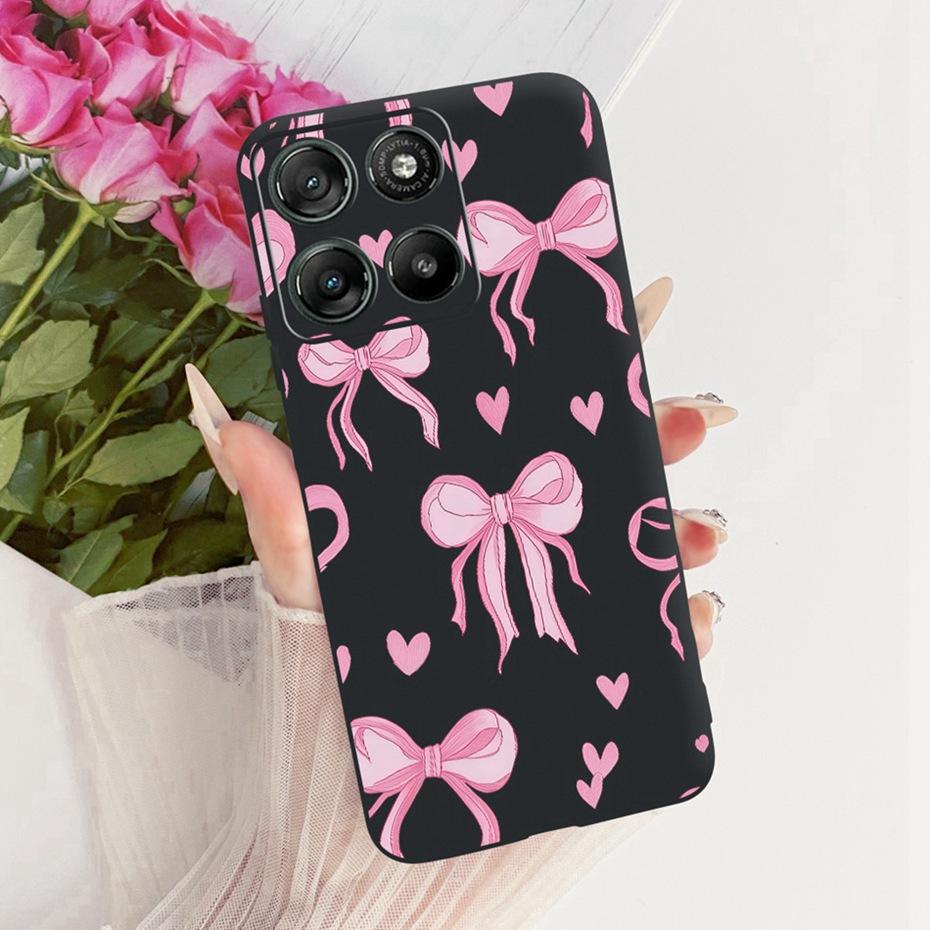 Модный Чехол с Буквой для Телефона Motorola Moto G77 G67 Задняя Крышка Для MOTO G67 G77 5G Мягкие Черные Силиконовые Чехлы