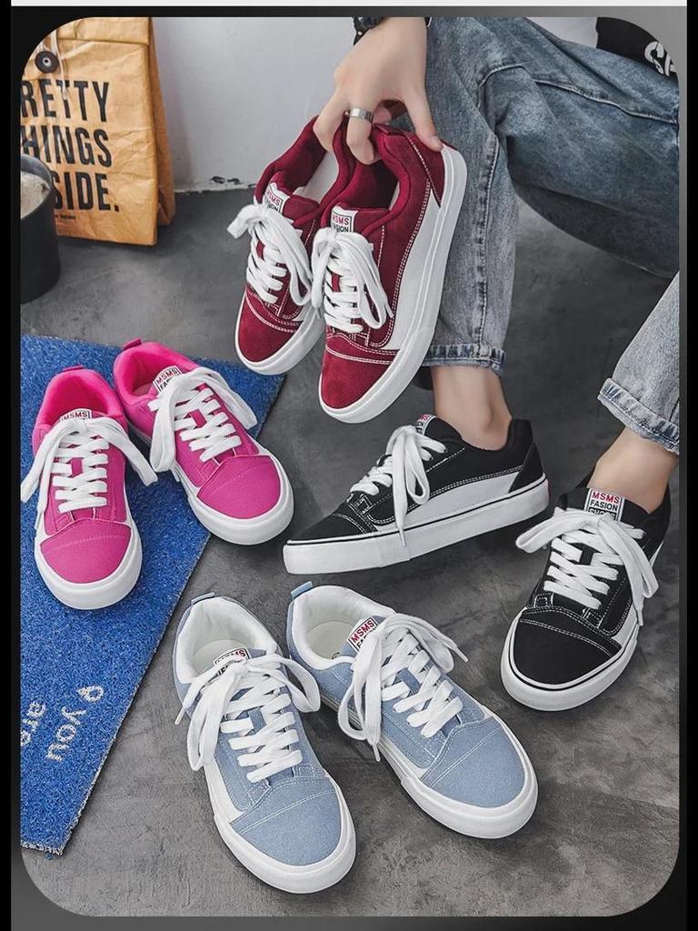 Осенняя обувь унисекс из парусины 2024 года для пар — модные повседневные спортивные уличные кроссовки