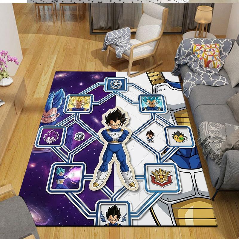 Vegeta Home Sofa Decoration for Living Room & Bedroom, Non‑Slip Play Flannel Floor Mat for Game Room