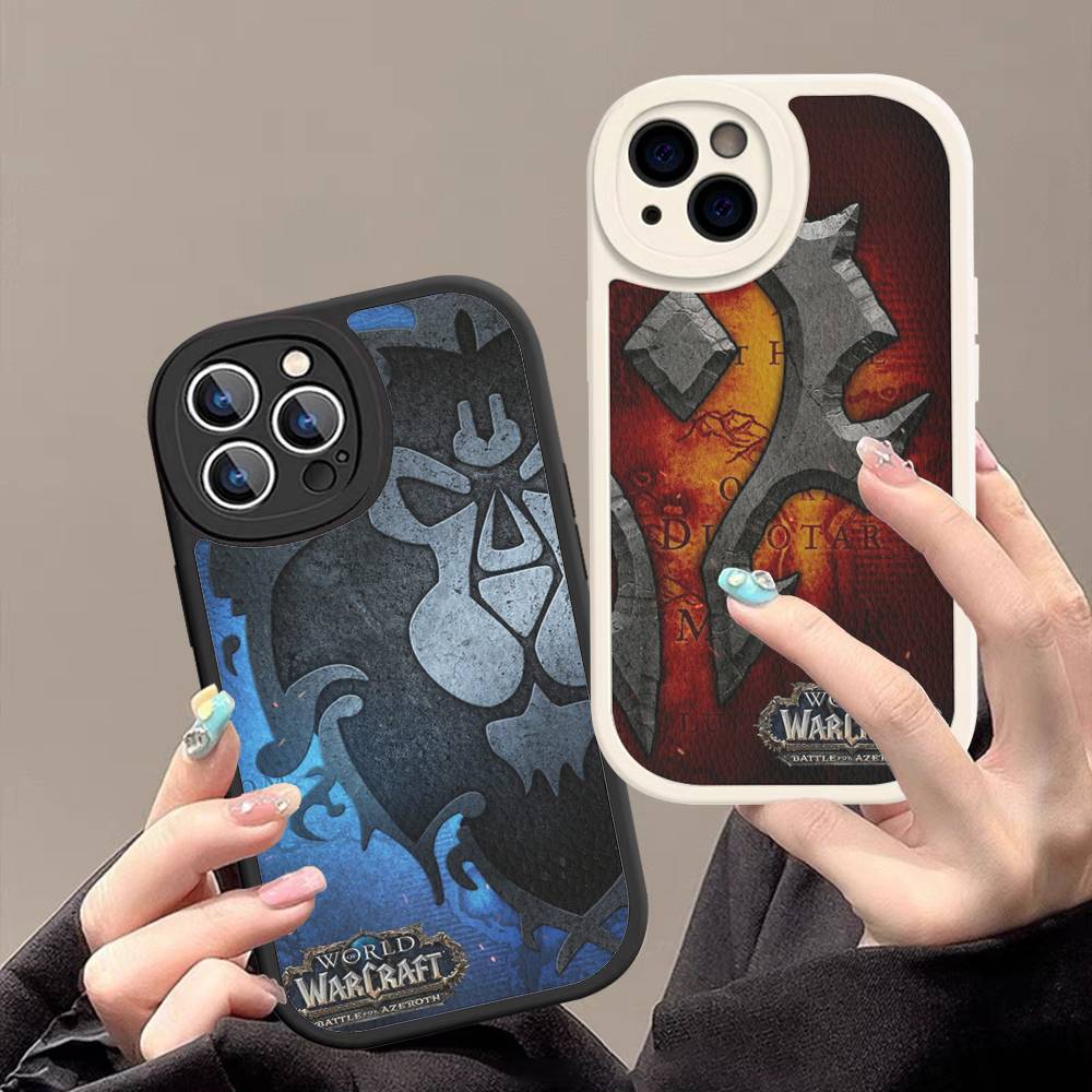 Игровой Мир Warcraft Кожаный Чехол для Телефона для IPhone 15 14 13 Pro Max 12 11 16 Plus Чехол для Телефона
