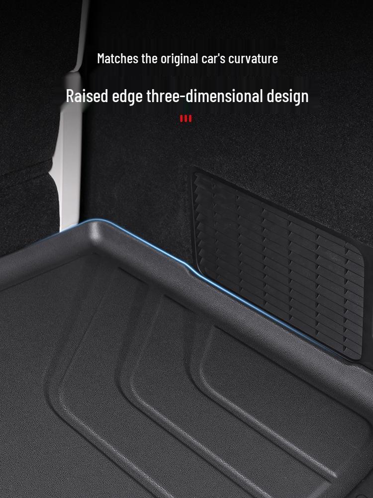 Идеальный МЕГА Коврик в багажник и Защитник спинки сиденья третьего ряда - Автоаксессуар из ТПЭ