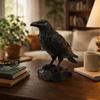 Raven Prop Crow Statue Crafts Gothic Style Bird Ornaments Craft Simulation Crow Model  Balcony