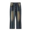 American High Street Straight Wash Jeans Men's Old Retro Trousers