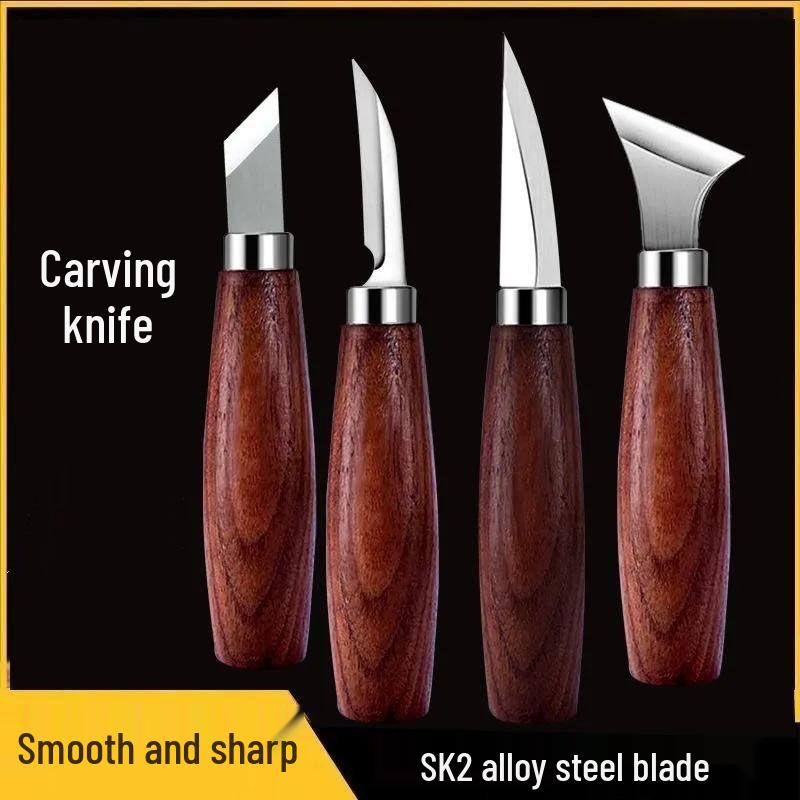 Профессиональный набор ножей для резьбы по дереву: Включает инструменты для резьбы по дереву, изогнутые инструменты и инструменты для резьбы ложек