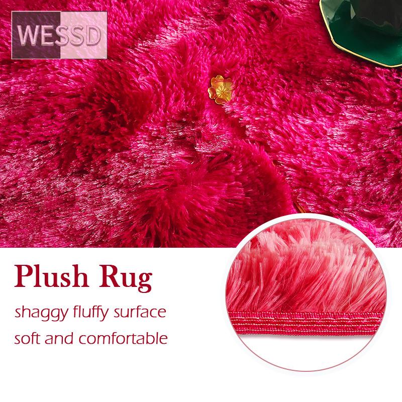 Плюшевый ковер градиентного цвета для спальни, мягкие прямоугольные мохнатые коврики для гостиной, милый пушистый коврик для комнаты для девочек, детский ковер, игровой коврик, украшение комнаты