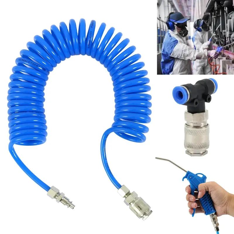Air Duster Blow Gun Set Pneumatic Combination Dust Blowing Gun Kit Plastic Air Pipe Portable Dust Removal Tool Clean Equipment