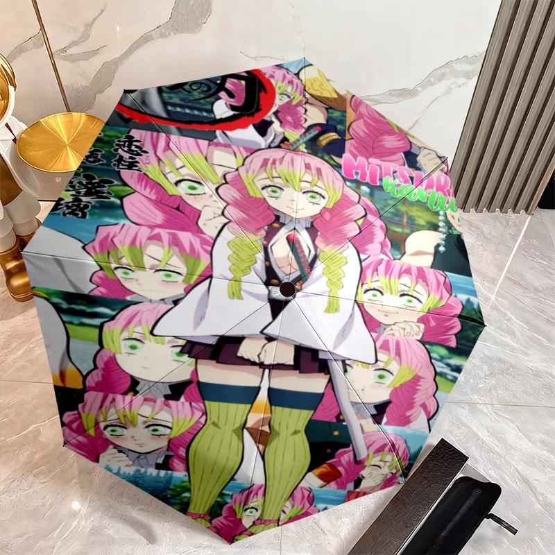 Japanese-style cartoon Demon Slayer Kamado Tanjiro & Kamado Nezuko umbrella including home travel and outdoor activities Multi functional umbrella 31