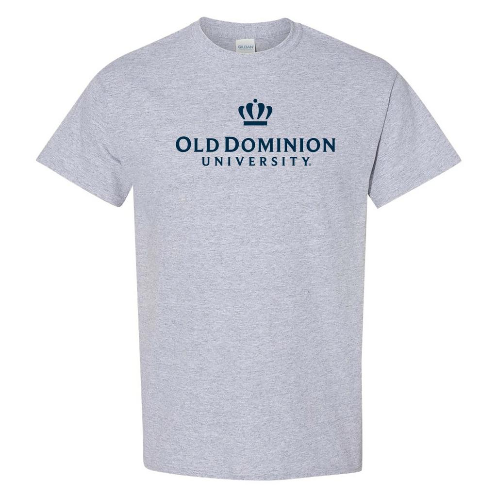 Old Dominion Monarch Institutional Logo Short Sleeve T-Shirt - Sport Grey