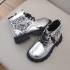 Winter Girls Sequins Boots Luxury Versatile Children Fashion Boots Black Silver Non-slip Kids Causal Ankle Cotton Boot Trend New