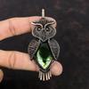 Австралийский хромированный кулон из халцедона, медная проволока, кулон ручной работы, кулон с совой, медные украшения, кулон из натурального драгоценного камня, подарок для женщин