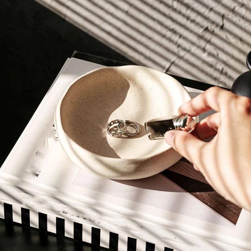 Necklace Jewelry Display Stand Rings Jewelry Display Rack Durable Ceramics Jewelry Tray Women