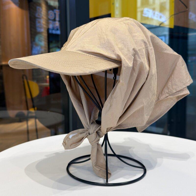Korean Hip Hop Style Durag Cap for Men Women Summer Quick Dry Sun Hat Outdoor Lightweight Breathable Head Wrap Baseball Cap