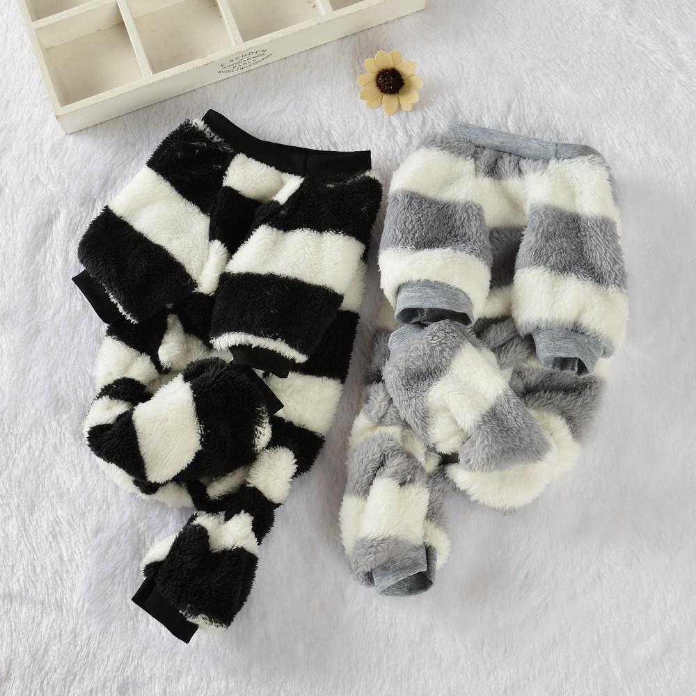 Зимний теплый пуловер, одежда для собак, милое уютное плюшевое пальто с короткими рукавами и четырьмя лапами для щенка, осенняя куртка с котенком