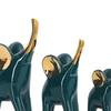 3 шт. / 4 шт. Керамическая скульптура, Ручная работа, Статуэтка животного, Креативное украшение, Фигурка, Дом,
